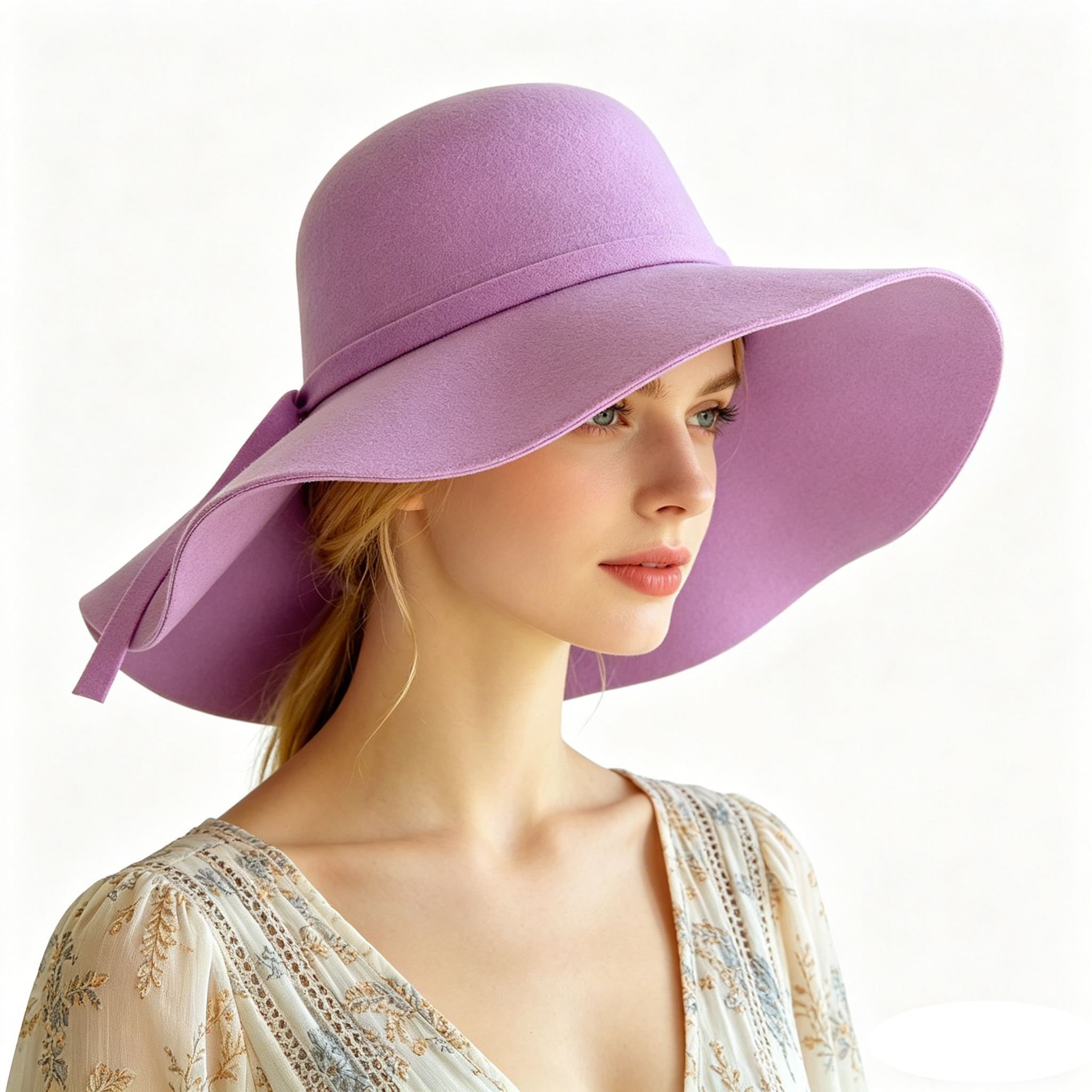 Women Fedora Hat Vintage Lady  - Hat Floppy Wide recension och pris