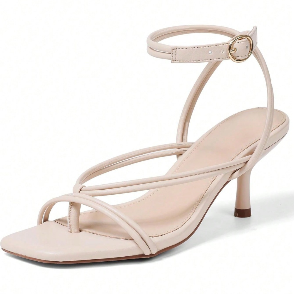 Women's Strappy Buckle Kitten  - Sandal Strappy Heeled recension och pris