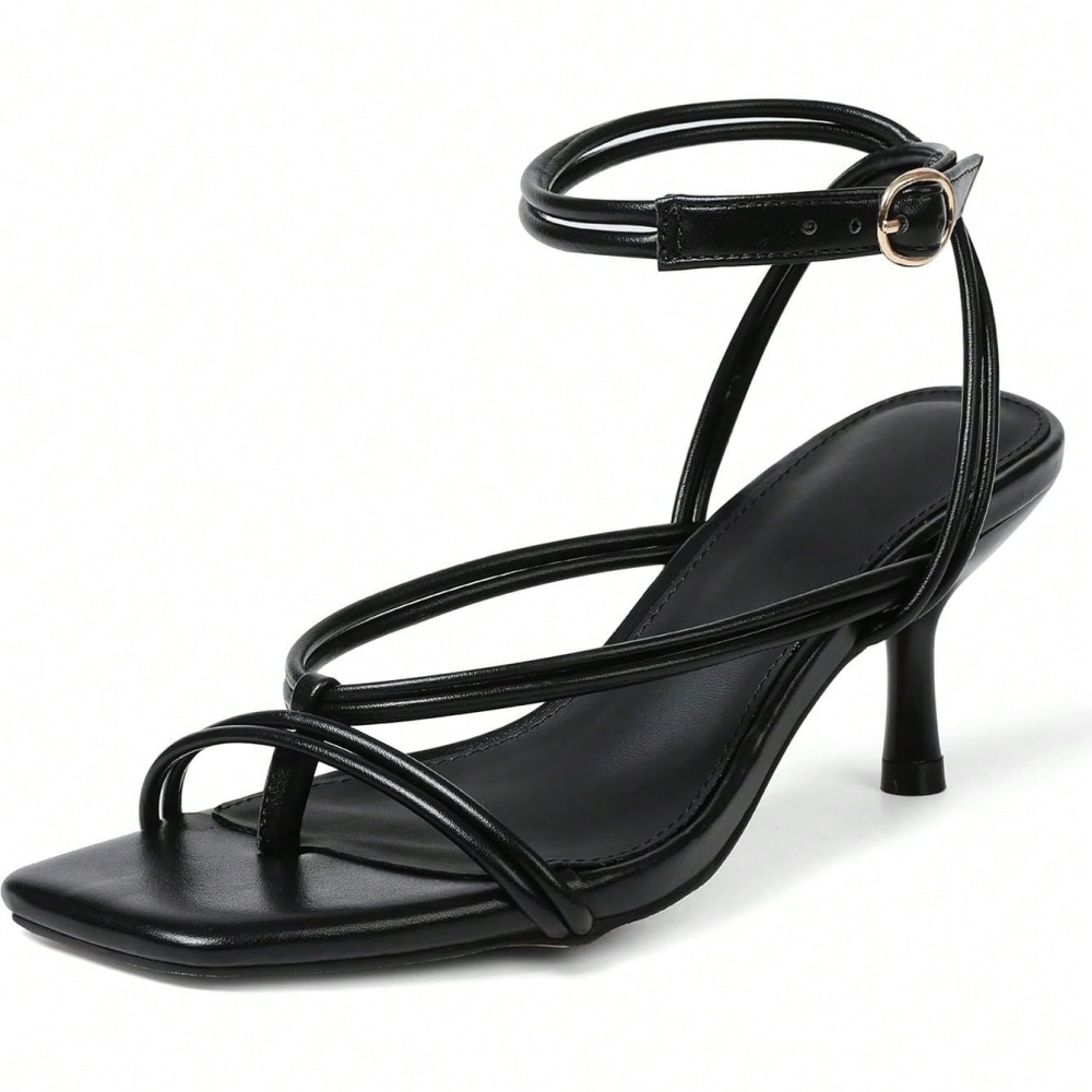 Women's Strappy Buckle Kitten  - Sandal Strappy Heeled recension och pris