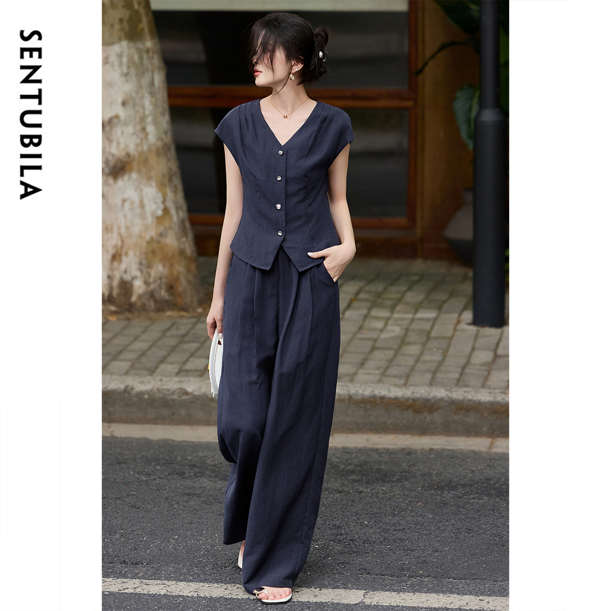 SENTUBILA Summer Linen Pant Se - Linen Pant Wide recension och pris