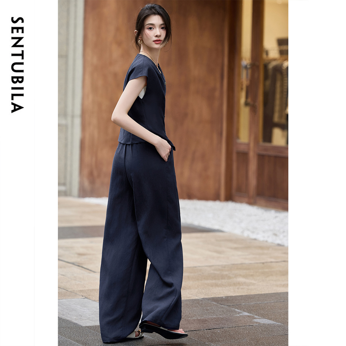 SENTUBILA Summer Linen Pant Se - Linen Pant Wide recension och pris