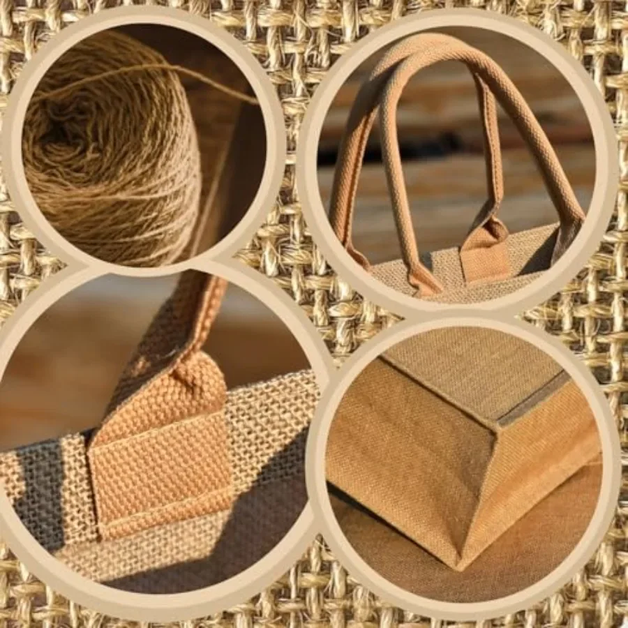 15 Pack Burlap Tote Bags 12x12 - Tote Bag Beach recension och pris
