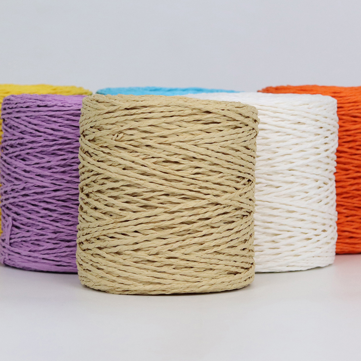 100g Raffia Straw Yarn Handmad - Crochet Bag Raffia recension och pris