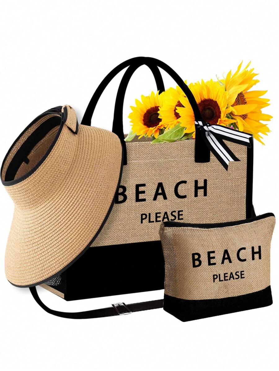 Beach Tote Bag Set With Sun Vi - Tote Bag Beach recension och pris