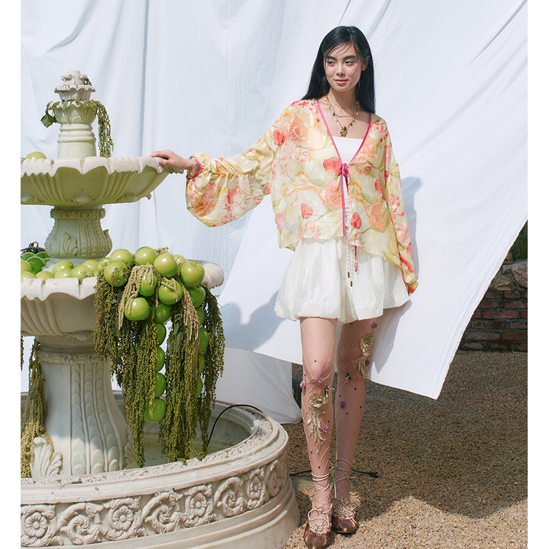 ELFSACK Floral Print Sheer Kim - Kimono Sheer Floral recension och pris