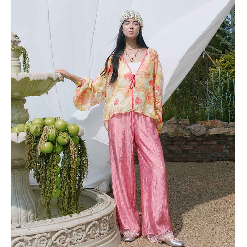 ELFSACK Floral Print Sheer Kim - Kimono Sheer Floral recension och pris