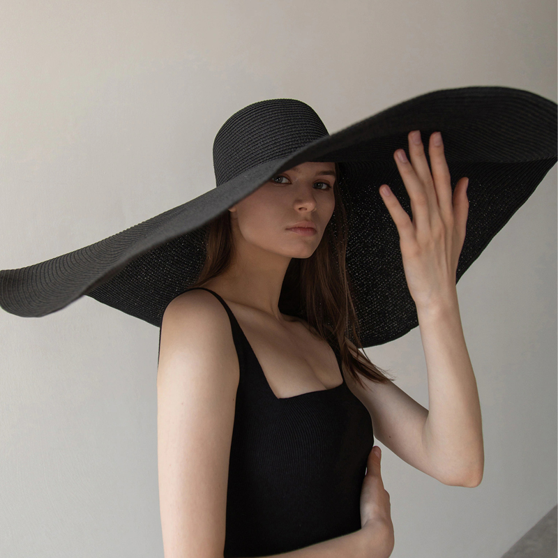 70cm Oversized  Wide Brim Sun  - Hat Floppy Wide recension och pris
