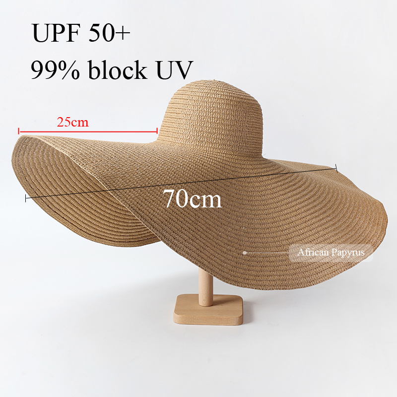 70cm Oversized  Wide Brim Sun  - Hat Floppy Wide recension och pris
