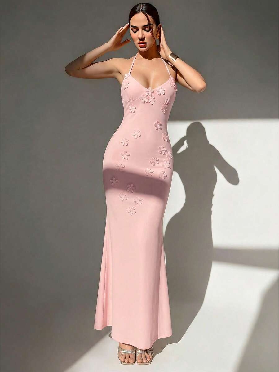 Womens Sexy Y2K Micro Cup Fron - Maxi Dress Halter recension och pris