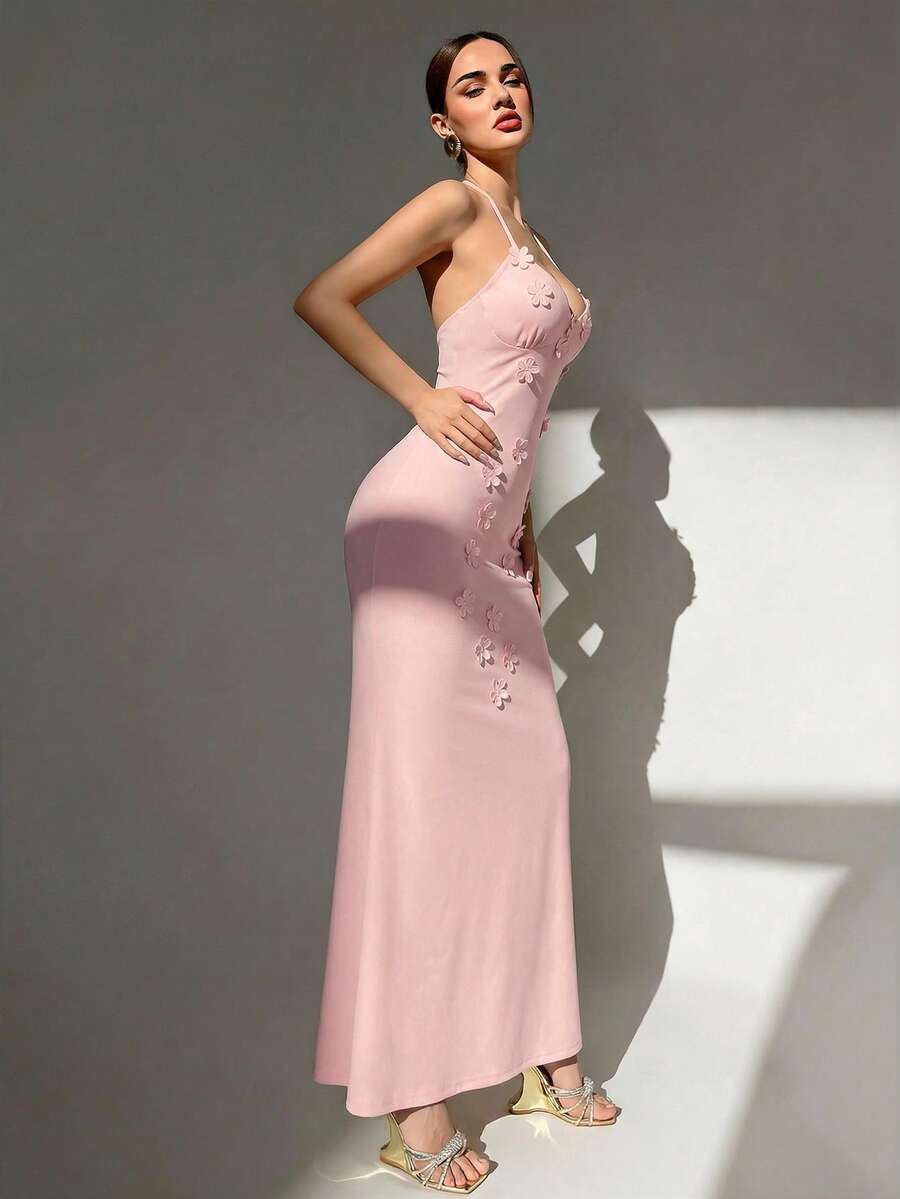 Womens Sexy Y2K Micro Cup Fron - Maxi Dress Halter recension och pris