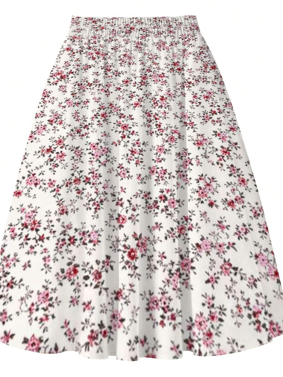 Oversized Floral Midi Skirt Pi - Midi Skirt Floral recension och pris