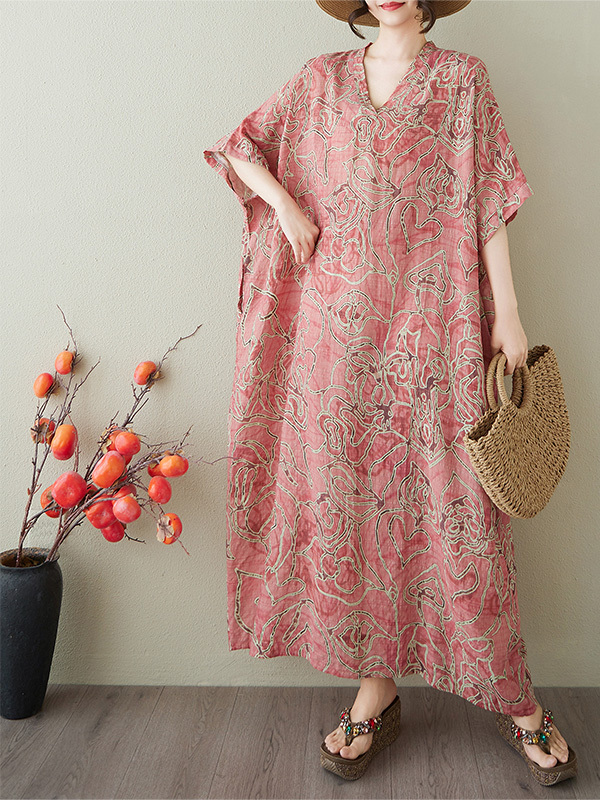Knee-Length Wrap Long Dress Su - Linen Dress Wrap recension och pris