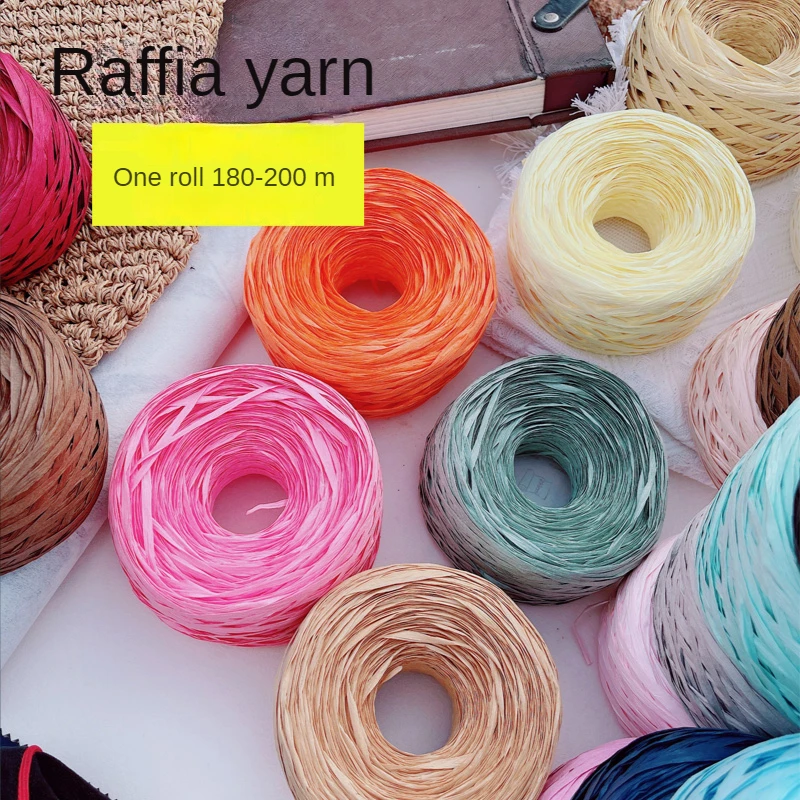 180m raffia Yarn paper Grass f - Crochet Bag Raffia recension och pris