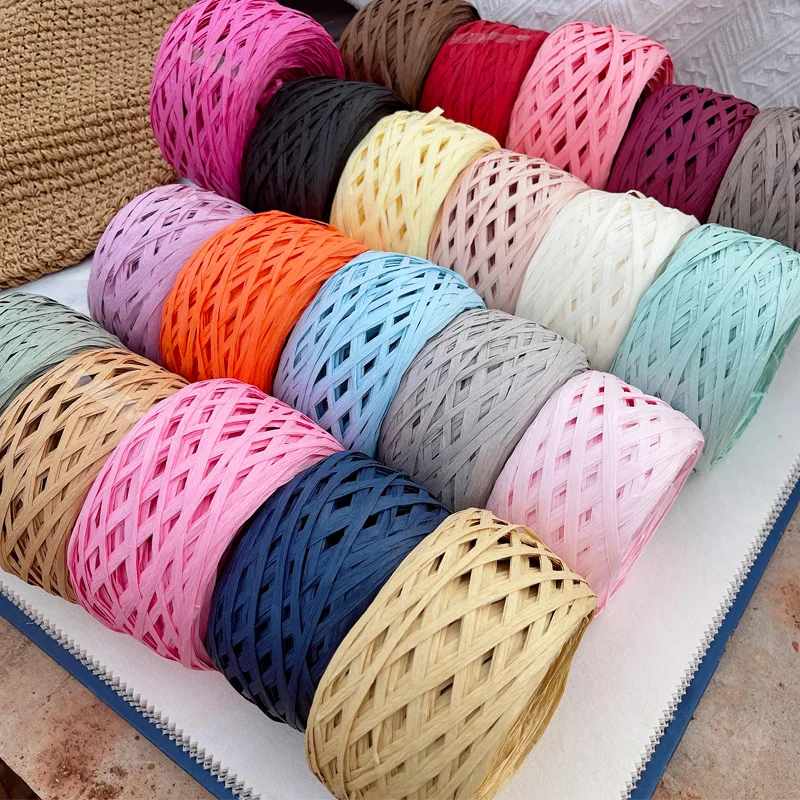180m raffia Yarn paper Grass f - Crochet Bag Raffia recension och pris