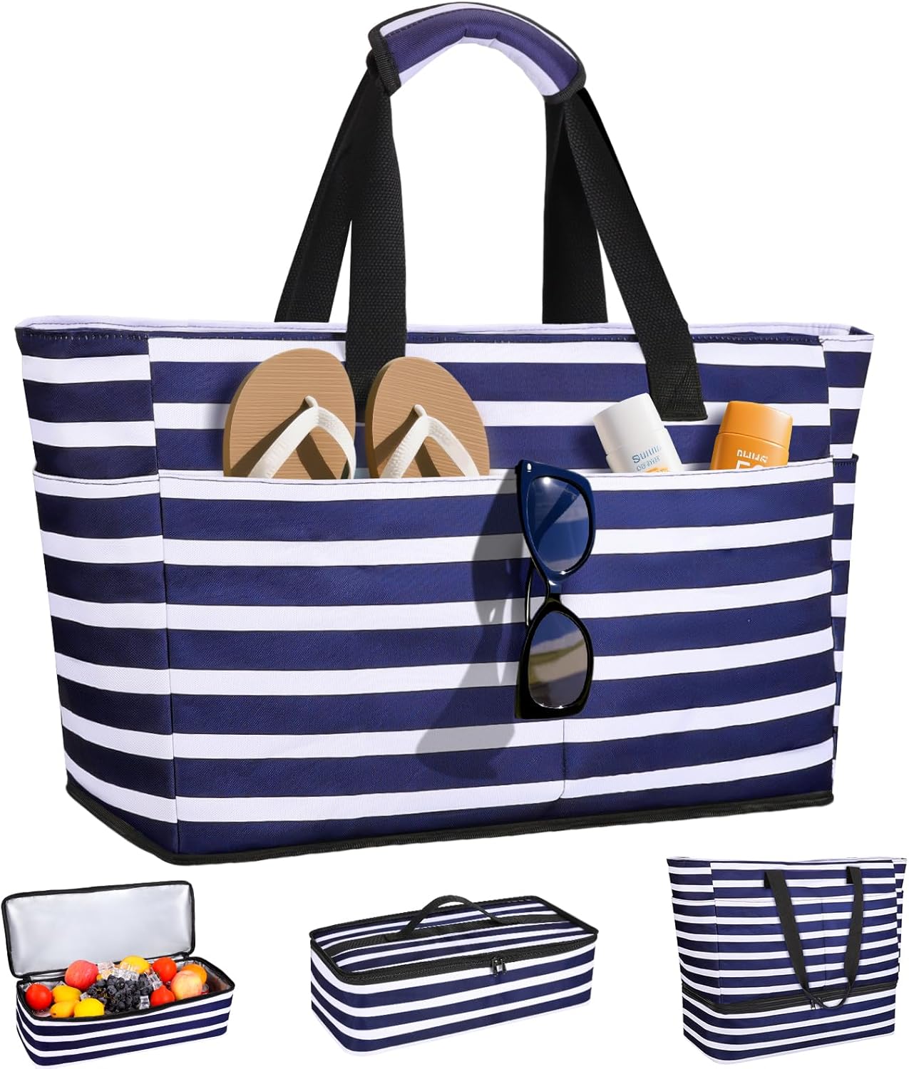 Beach Bag with Cooler, 49L Wat - Tote Bag Beach recension och pris