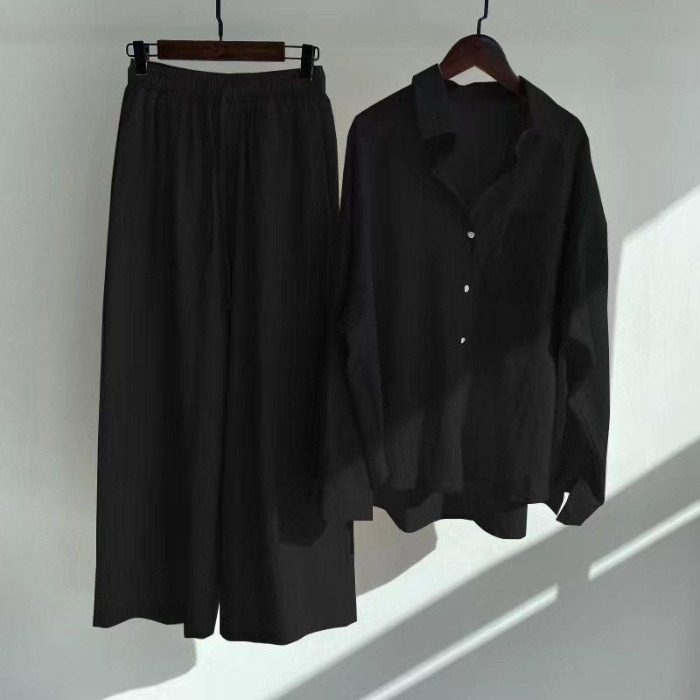 Women Cotton Linen 2 Piece Set - Linen Pant Wide recension och pris
