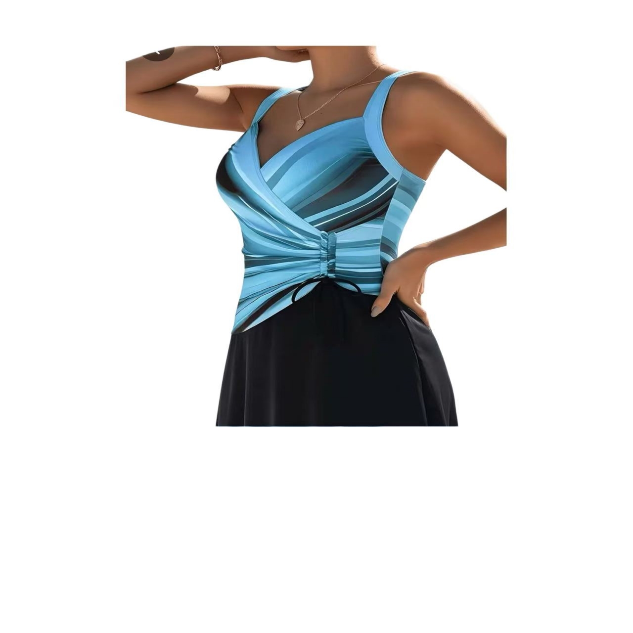 Women Swimdress One Piece Swim - Swimsuit Bikini Ruched recension och pris