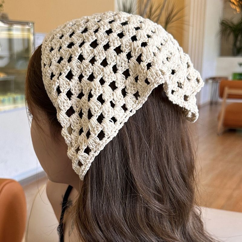 Crochet Triangle Hair Scarf Ho - Headband Summer Knit recension och pris