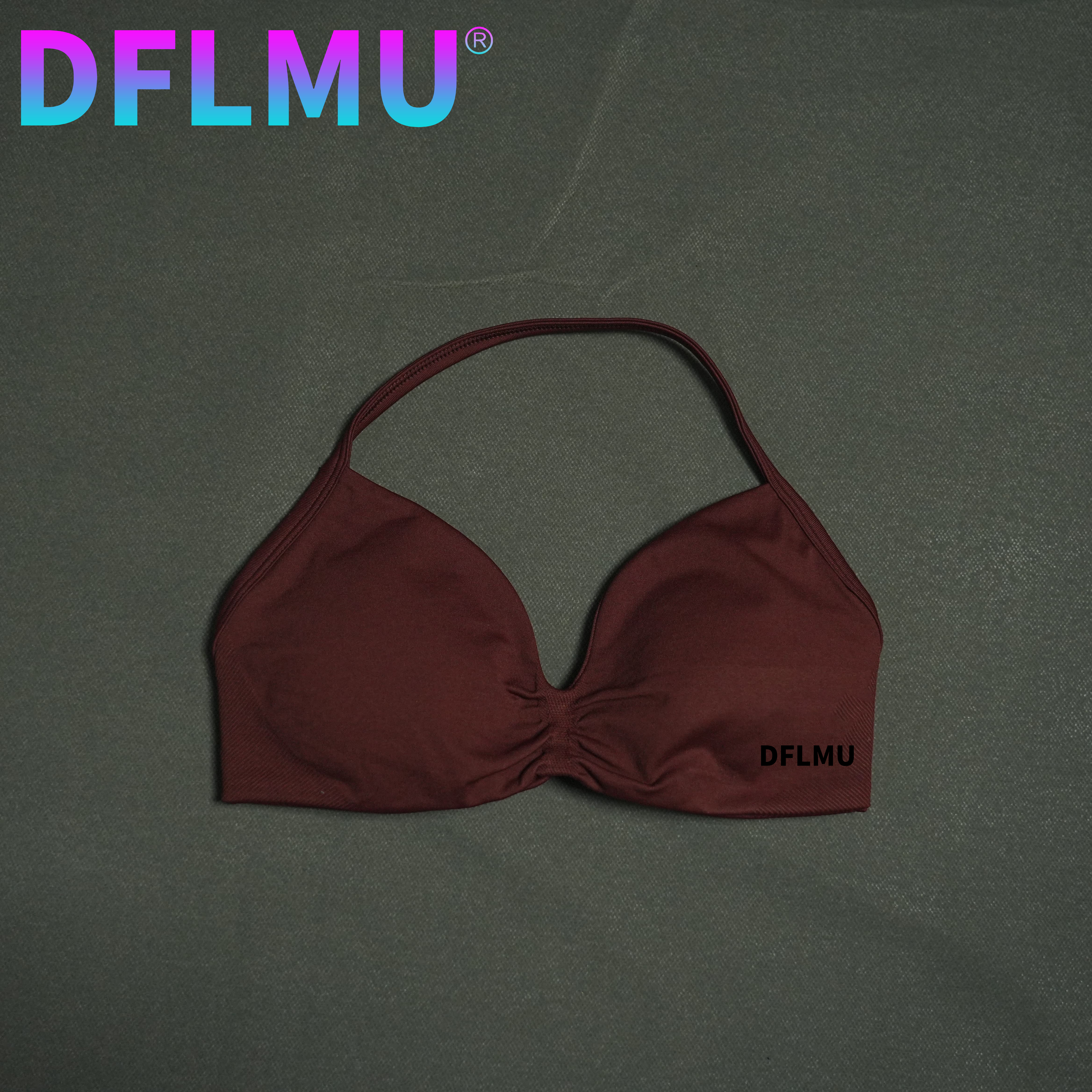 DFLMU Women Halter Sports Bra  - Crop Top Crochet recension och pris