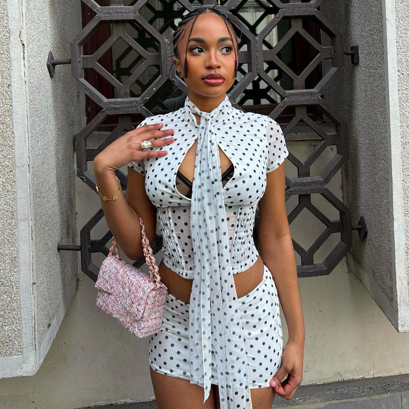 Leosoxs Women's Polka Dot Prin - Crop Top Crochet recension och pris
