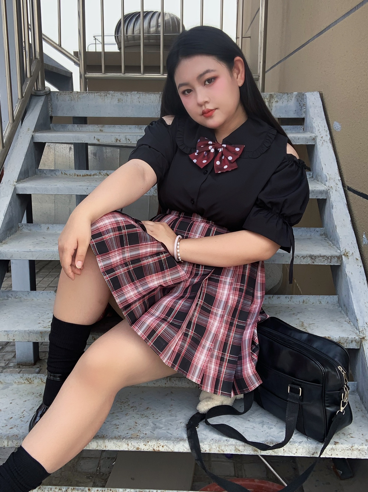 Large Size Jk Uniform Off-the- - Blouse Off Shoulder recension och pris