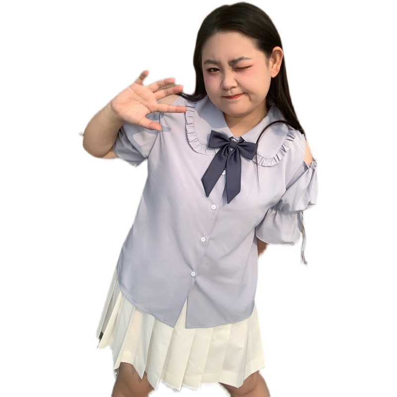 Large Size Jk Uniform Off-the- - Blouse Off Shoulder recension och pris