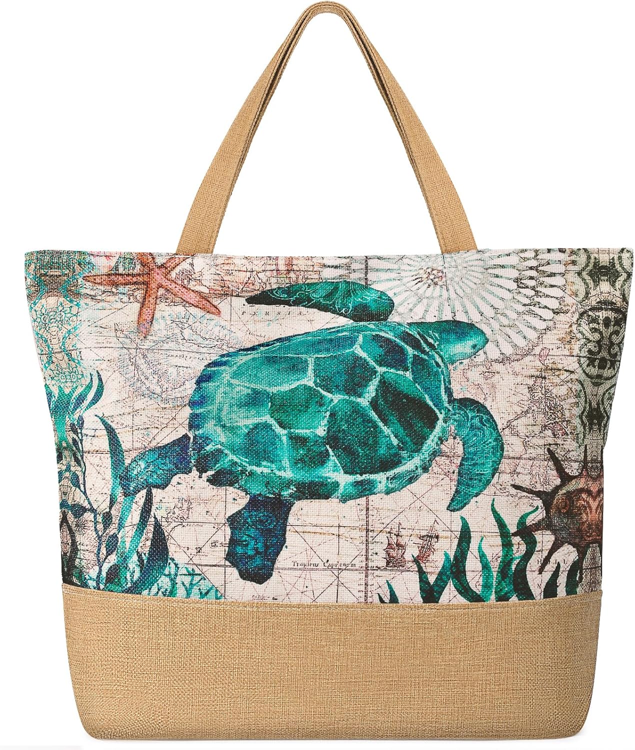 Large Beach Bag for Women with - Tote Bag Beach recension och pris