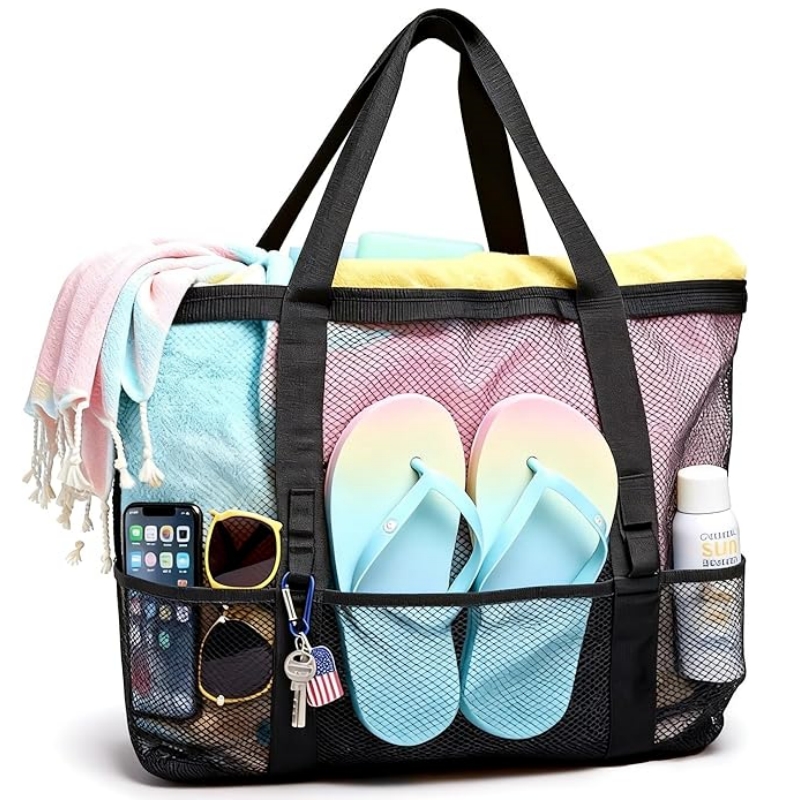 Travel Mesh Beach Bag for Wome - Tote Bag Beach recension och pris