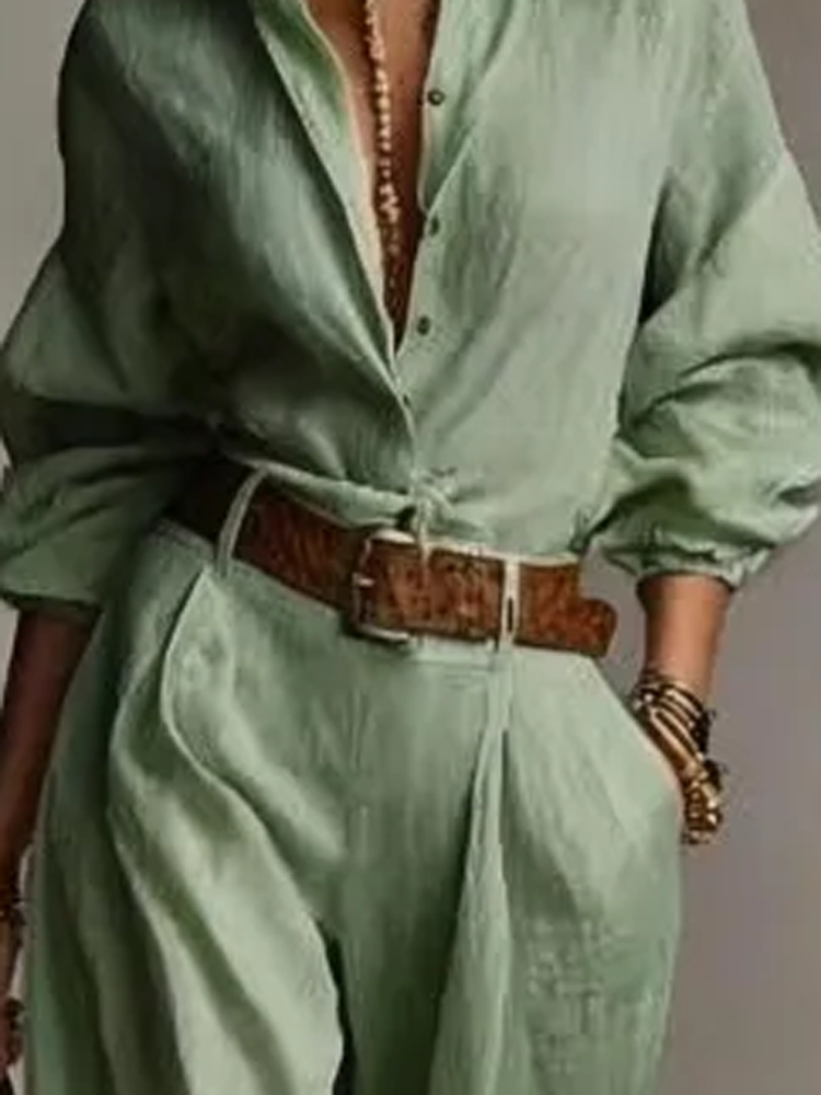 Spring Summer Temperament Soli - Linen Pant Wide recension och pris