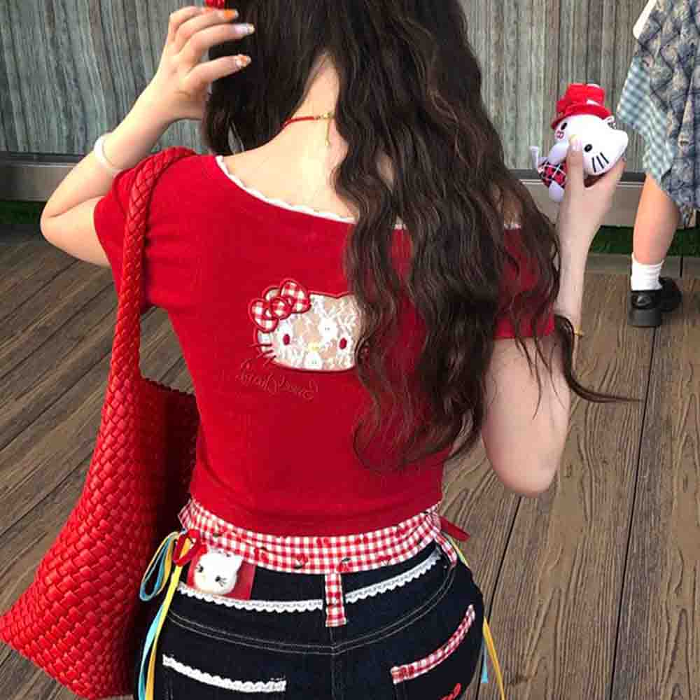Hello Kitties Summer Women's S - Blouse Off Shoulder recension och pris