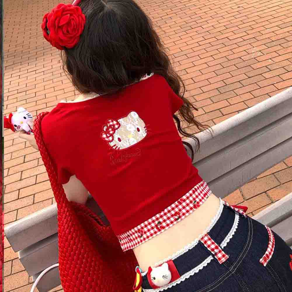 Hello Kitties Summer Women's S - Blouse Off Shoulder recension och pris