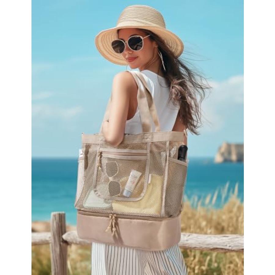 BAGSMART Beach Bag for Women M - Tote Bag Beach recension och pris