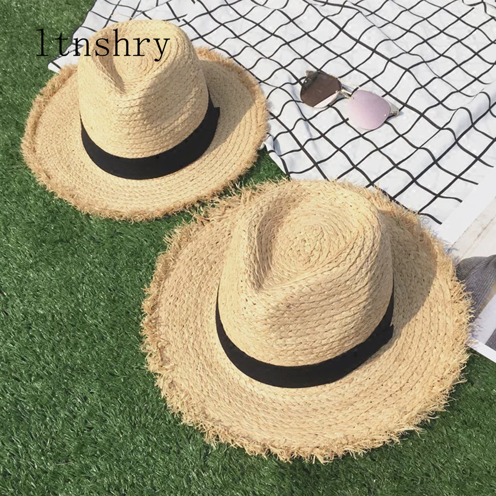 new Wide Brim Raffia Sun Hat f - Hat Floppy Wide recension och pris