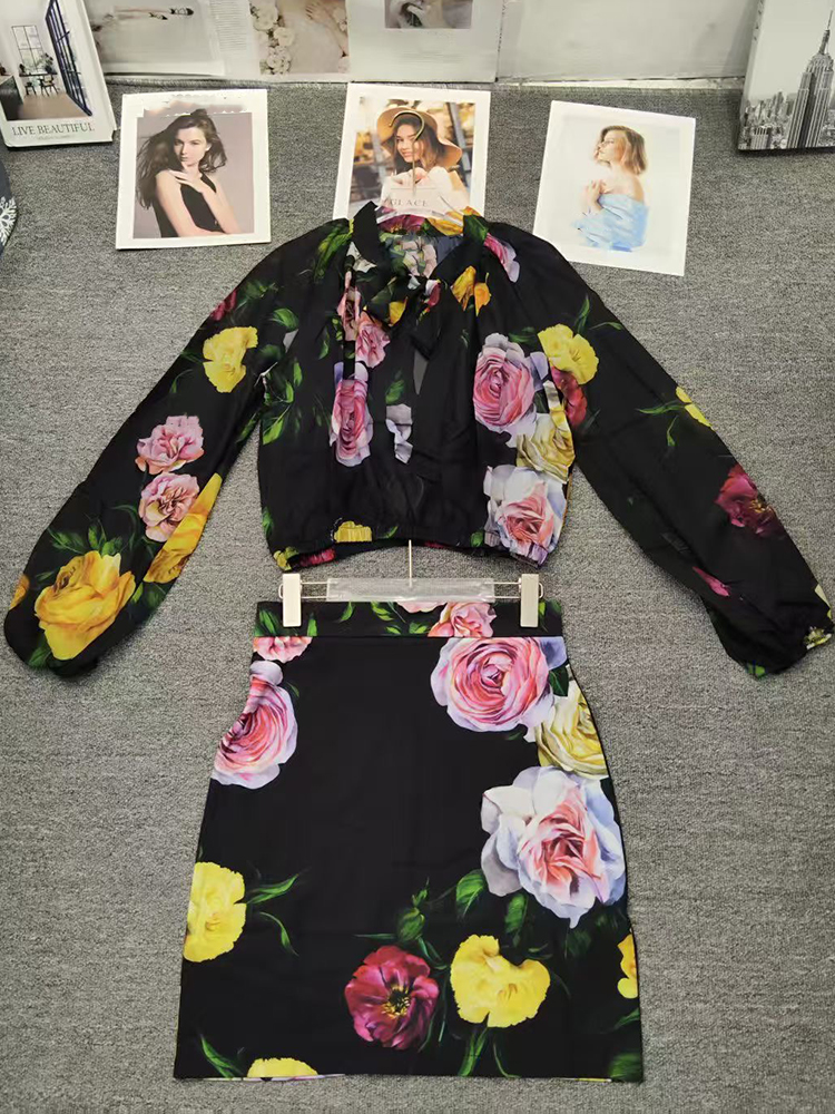 Retro flower print long-sleeve - Romper Floral Print recension och pris