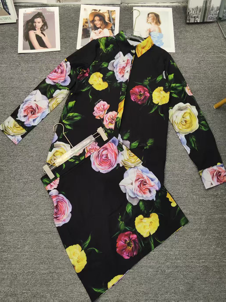 Retro flower print long-sleeve - Romper Floral Print recension och pris