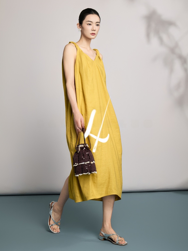 Natural Linen Summer New Style - Linen Dress Wrap recension och pris