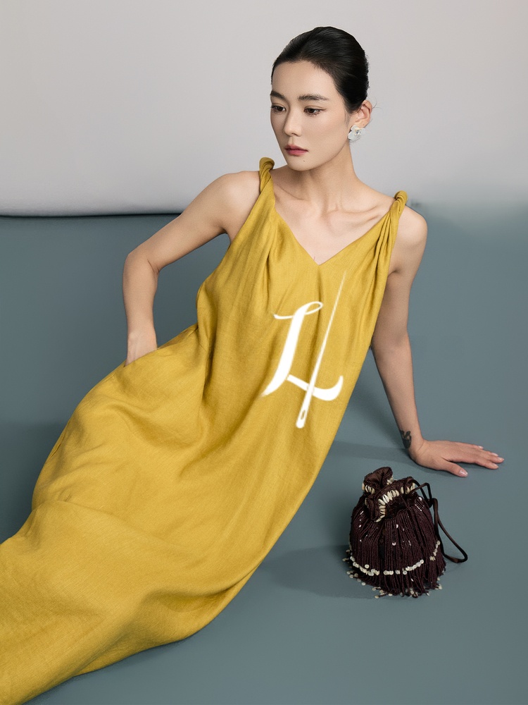 Natural Linen Summer New Style - Linen Dress Wrap recension och pris
