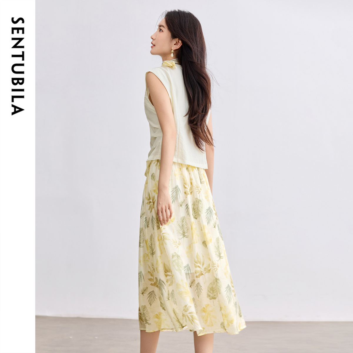 SENTUBILA Elegant Skirt Holida - Midi Skirt Floral recension och pris