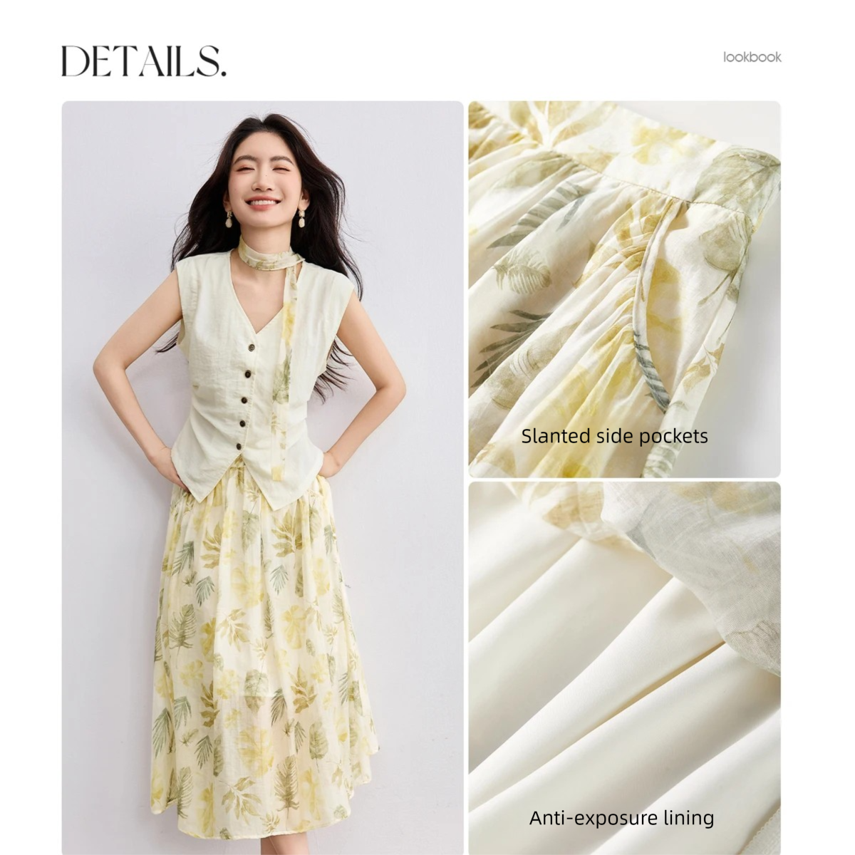 SENTUBILA Elegant Skirt Holida - Midi Skirt Floral recension och pris