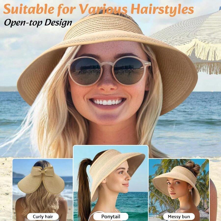 NPQQUAN Sun Visor Hats For Wom - Hat Floppy Wide recension och pris