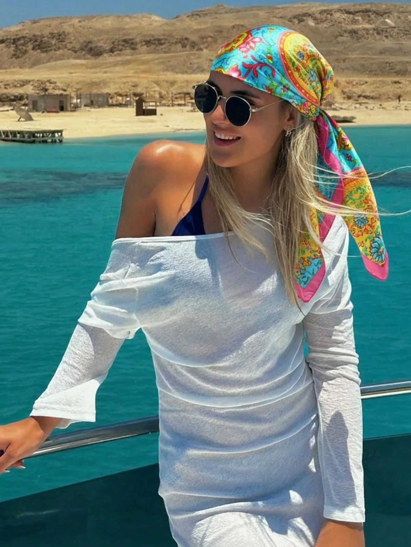 Luxury Brand Silk Satin Square - Headband Summer Knit recension och pris
