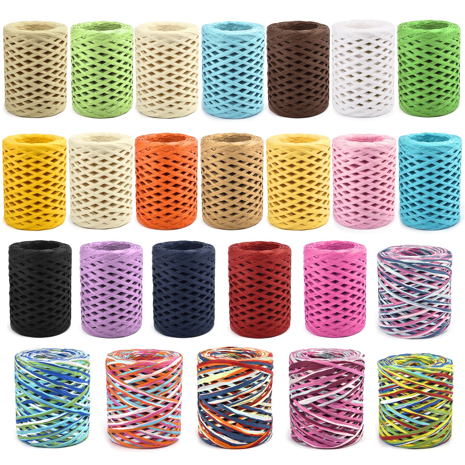 100M Natural Raffia Straw Yarn - Crochet Bag Raffia recension och pris