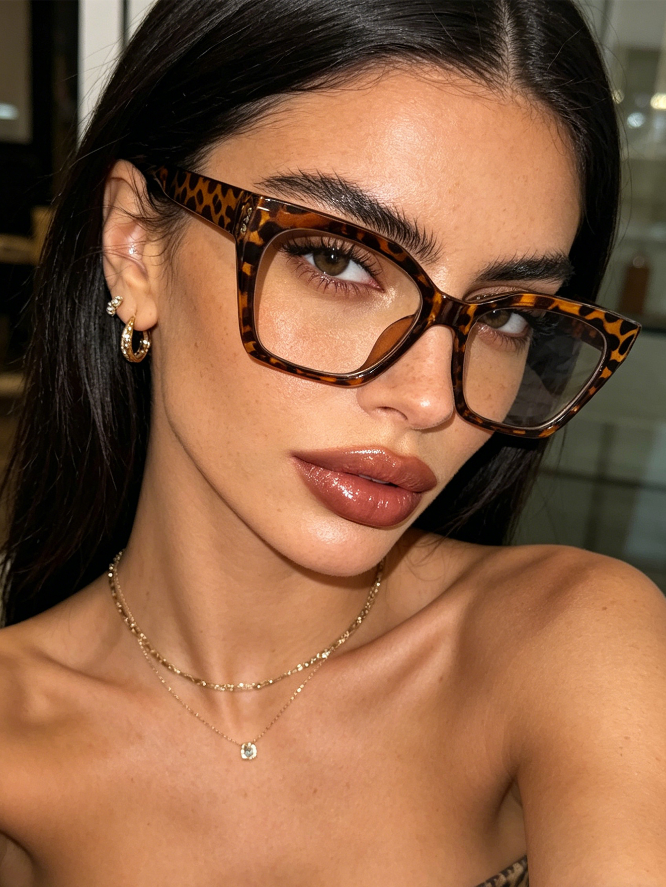 1Pc High-End Leopard Print Cat - Sunglasses Cat Eye recension och pris