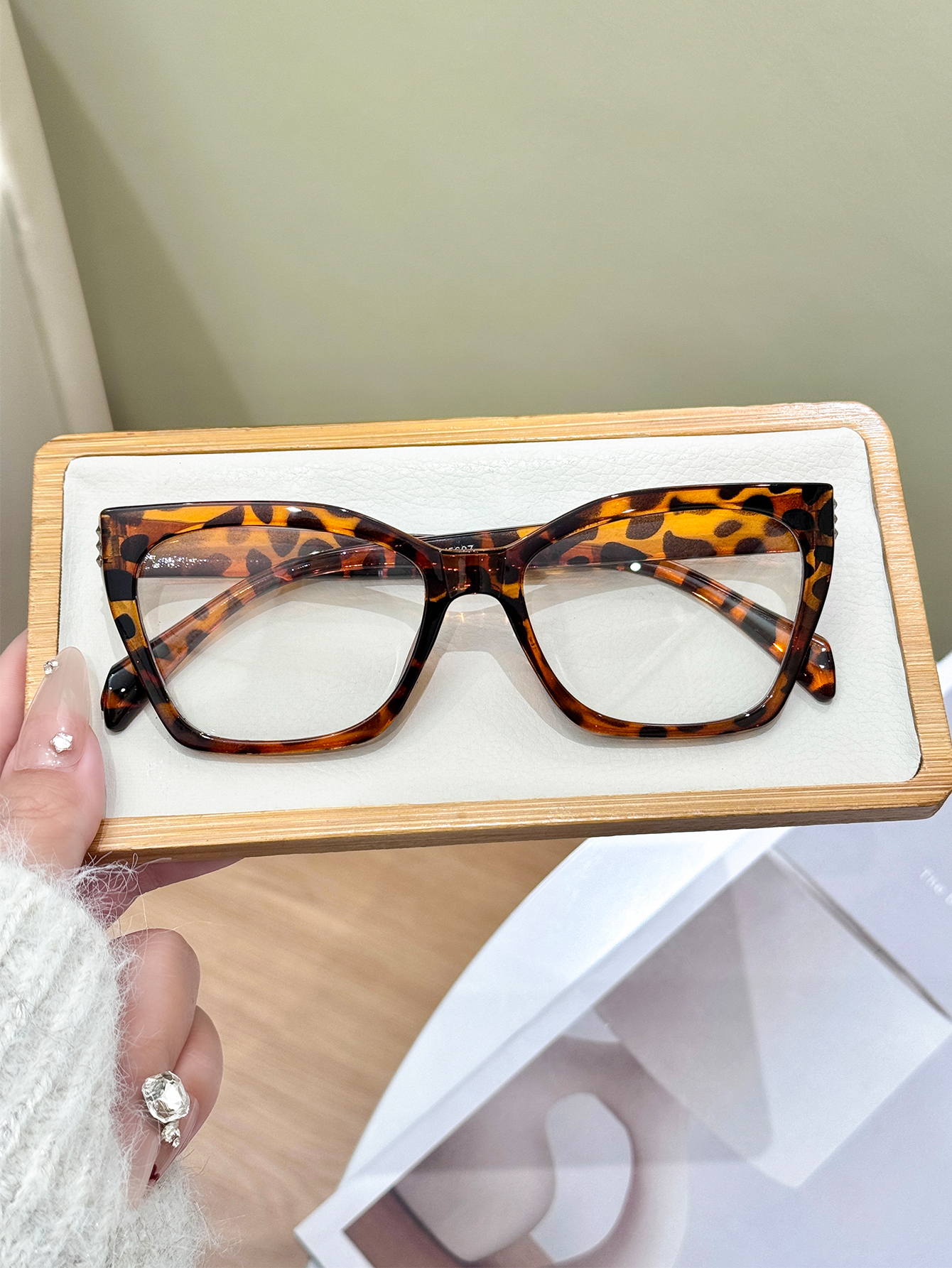 1Pc High-End Leopard Print Cat - Sunglasses Cat Eye recension och pris