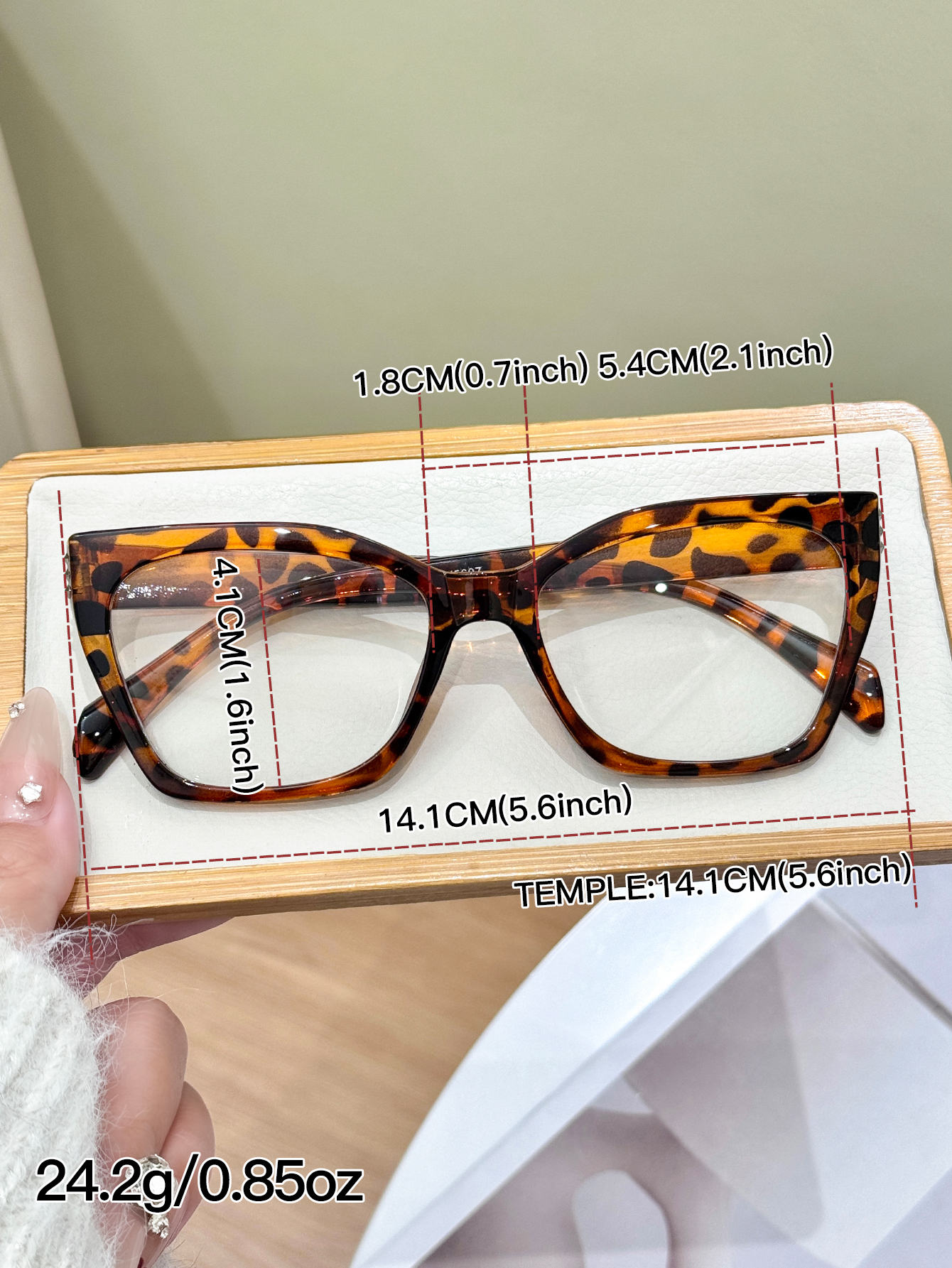 1Pc High-End Leopard Print Cat - Sunglasses Cat Eye recension och pris