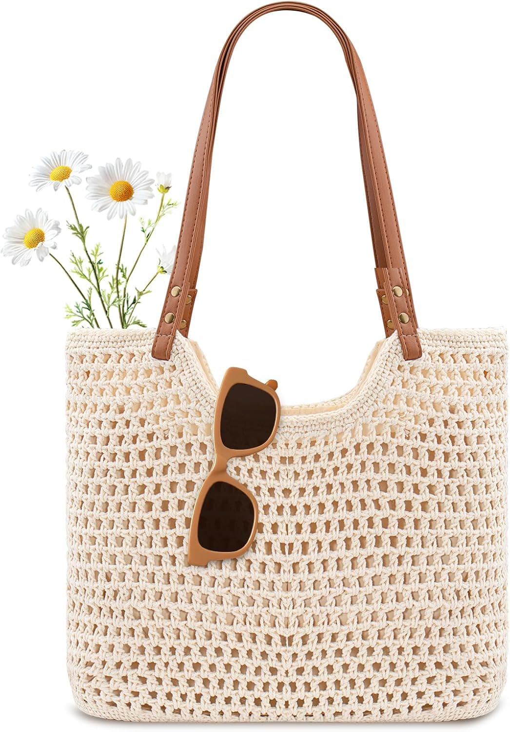 Crochet Beach Bag Purse, Boho  - Tote Bag Beach recension och pris