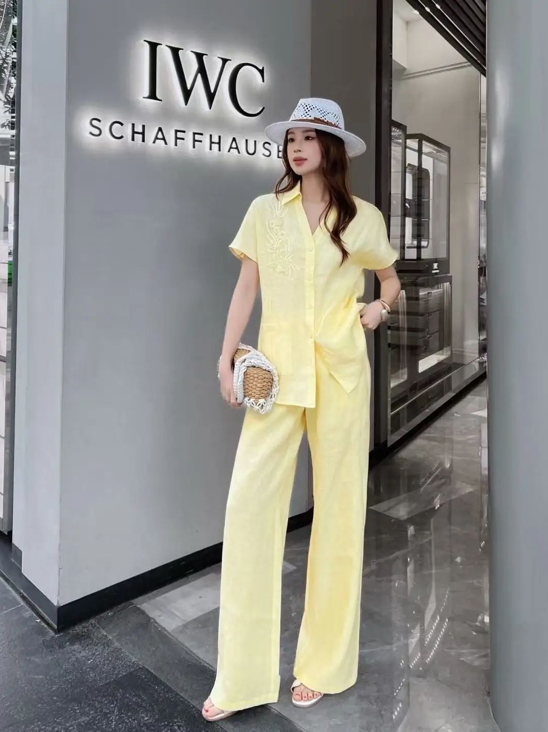 Minimalist style high quality  - Linen Pant Wide recension och pris