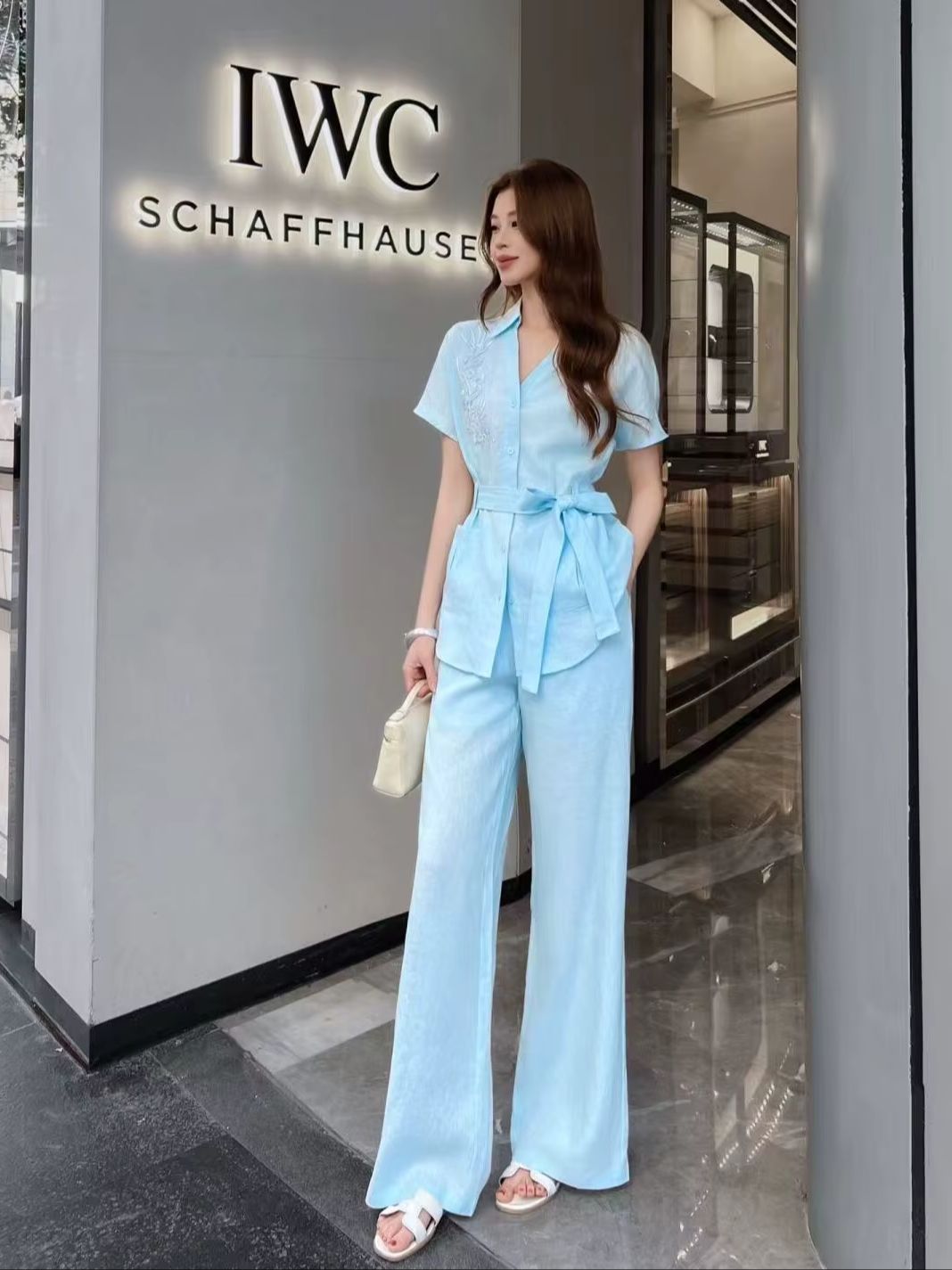 Minimalist style high quality  - Linen Pant Wide recension och pris
