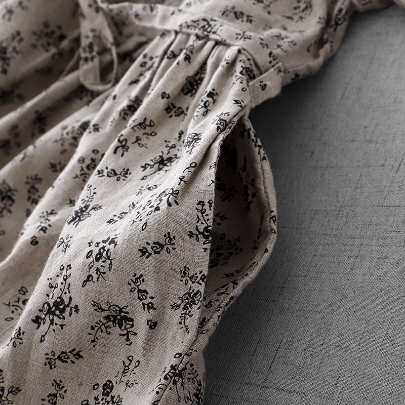 Summer Floral Cotton Linen Dr  - Midi Skirt Floral recension och pris