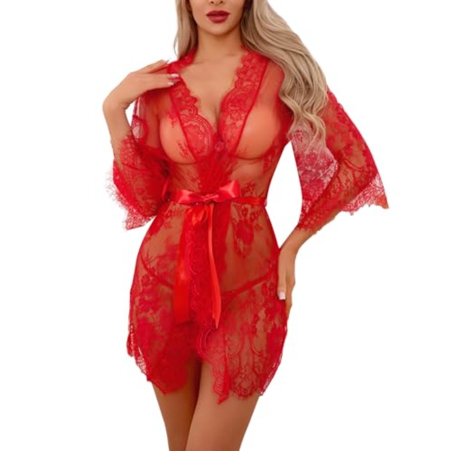 Narcisse Women's Floral Lace K - Kimono Sheer Floral recension och pris